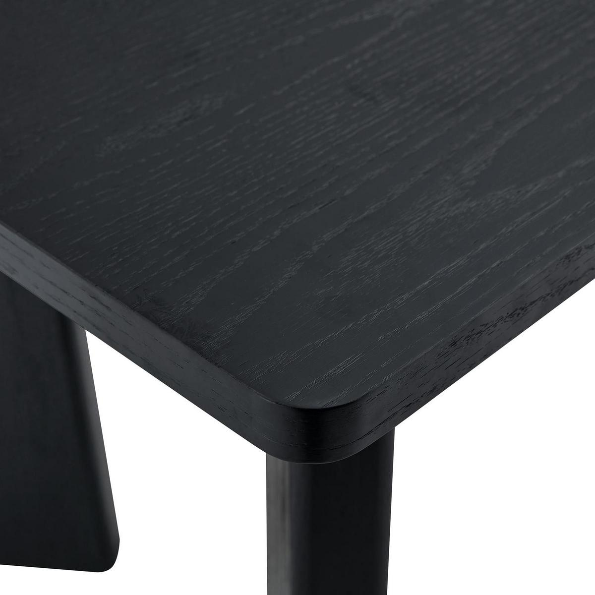 ESSTISCH OLISES schwarz - Schwarz, Holzwerkstoff (90/180/76cm) - IDIMEX