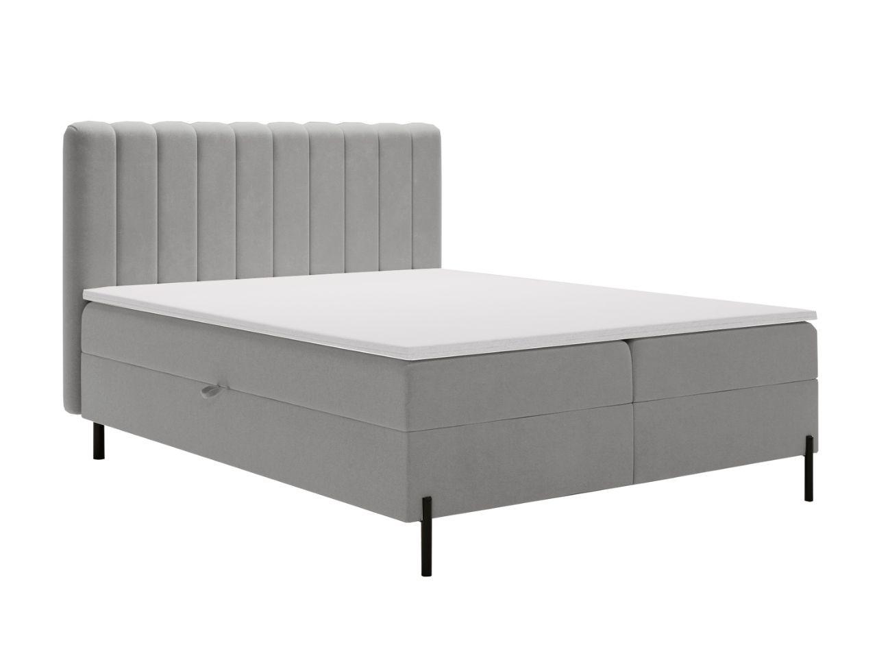 BOXBETT Primavera 140x200 Hellgrau - Hellgrau, Holz/Textil (140/200cm) - Graingold