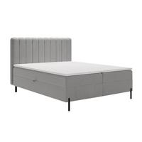 BOXBETT Primavera 140x200 Hellgrau - Hellgrau, Holz/Textil (140/200cm) - Graingold