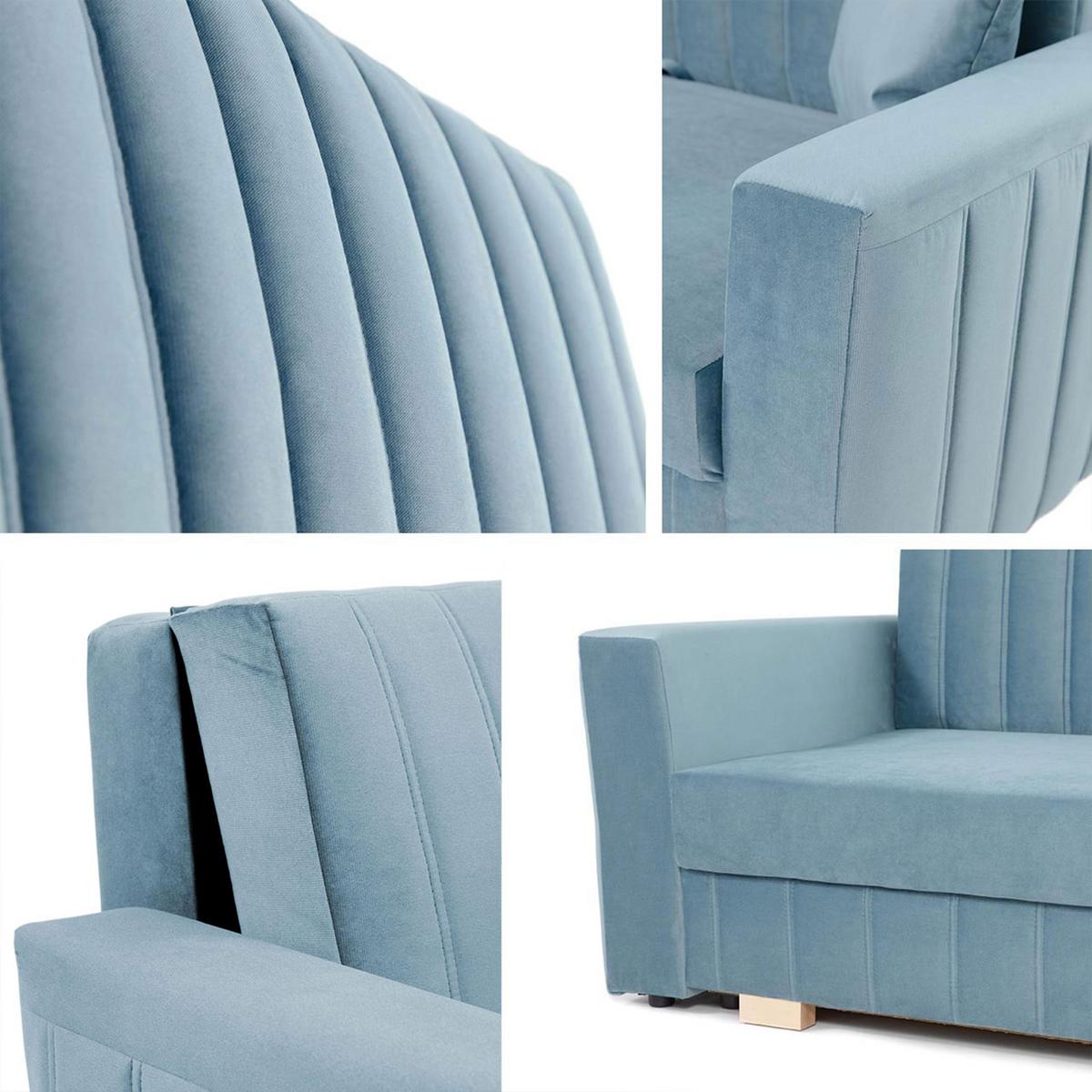 SCHLAFSOFA Viva Glam III - Naturfarben, Holz/Kunststoff (160/85/98cm) - MIRJAN24
