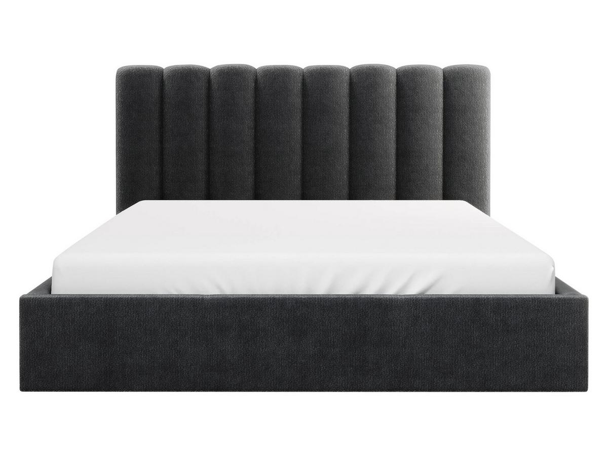 POLSTERBETT Nox - Anthrazit/Naturfarben, Holzwerkstoff/Textil (160/200cm) - MIRJAN24