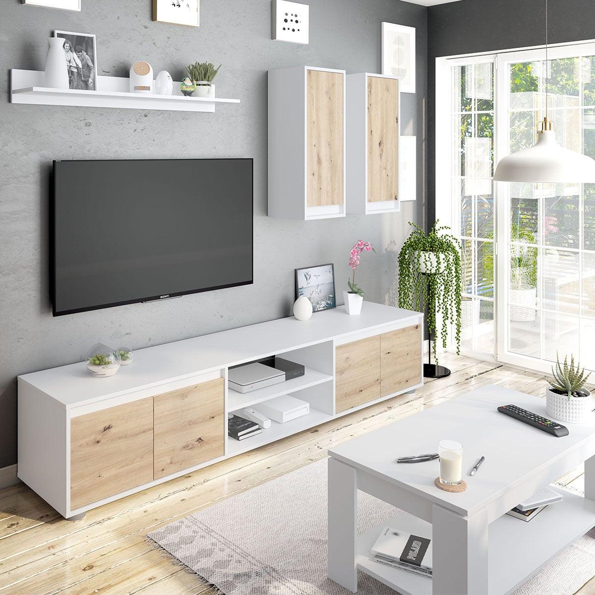 COUCHTISCH mit hochklappbarer Tischplatte L102 cm - Ambit - Weiß, Holzwerkstoff (8.3/50/43cm) - Calicosy