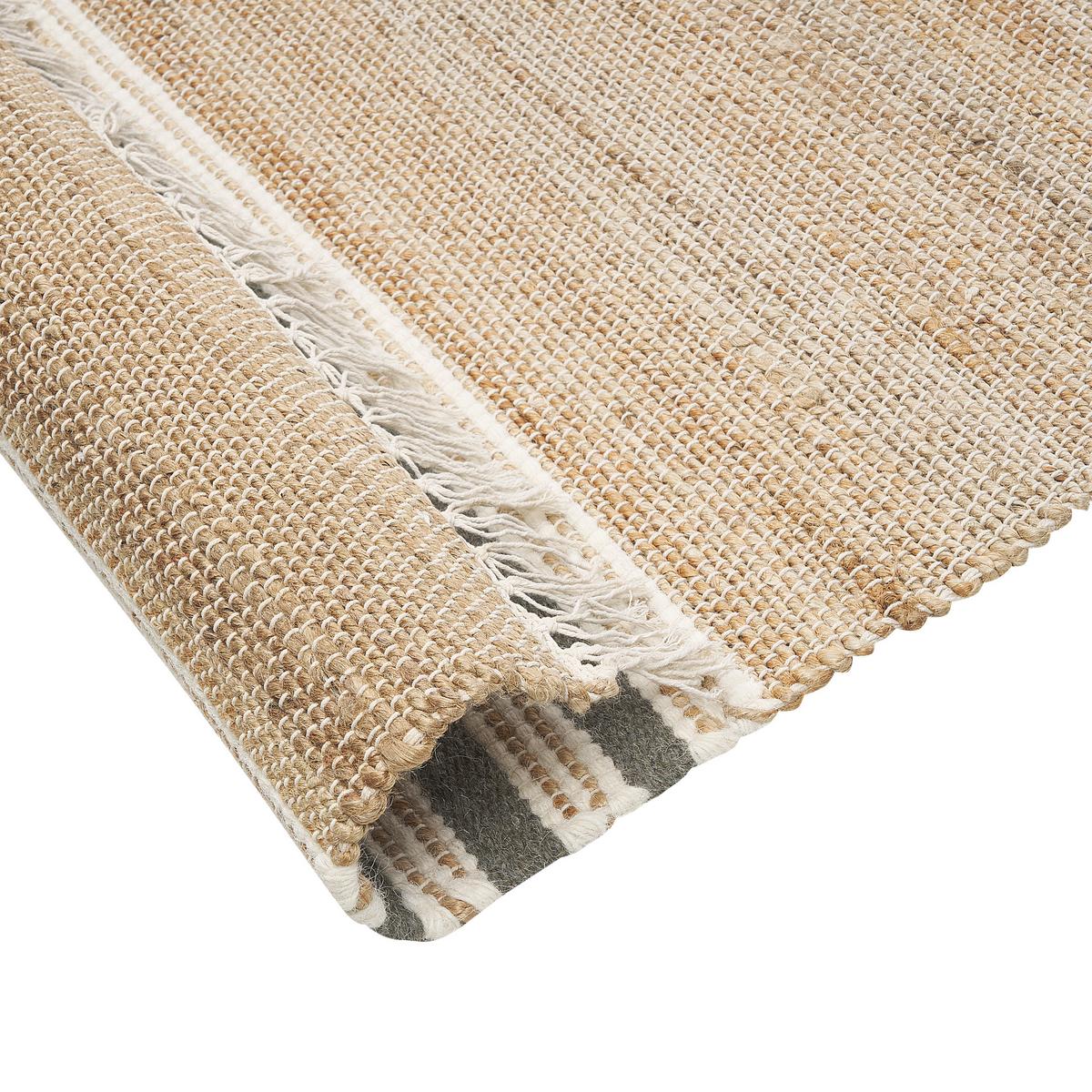 TEPPICH geflochten Mirza 150/80 cm - Beige, Naturmaterialien (80/150cm) - Beliani