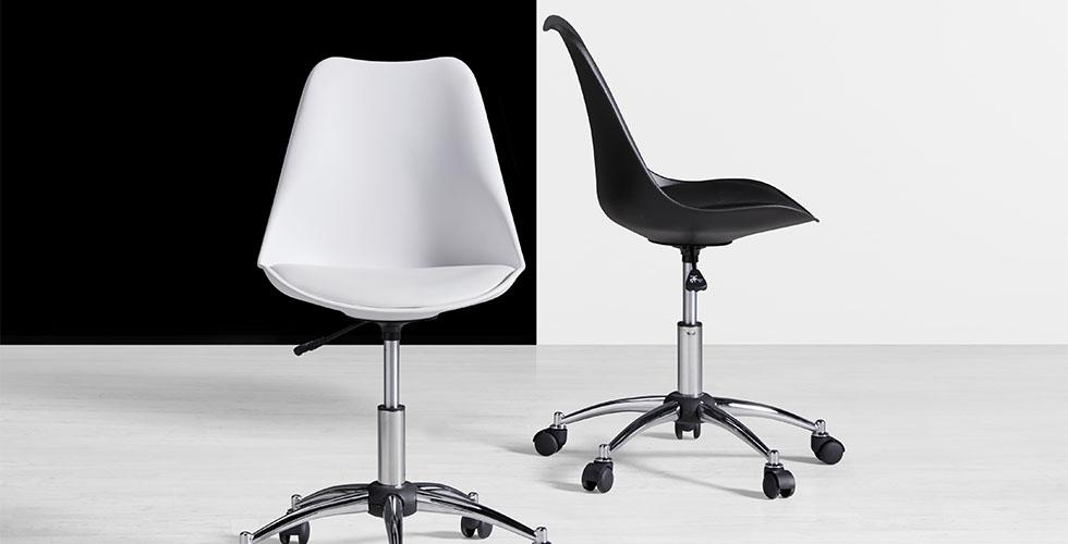 Bürostuhl in stylischen schwarz oder weiß günstig kaufen bei mömax. 