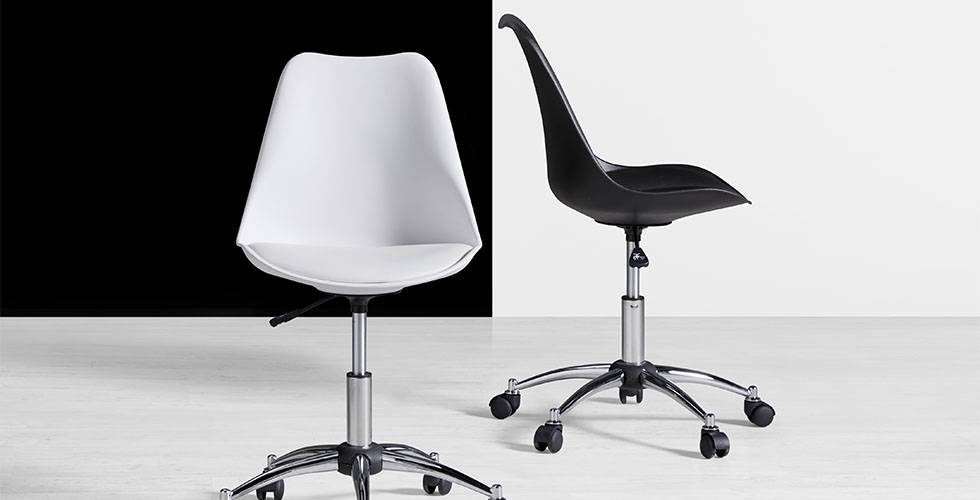 Bürostuhl in stylischen schwarz oder weiß günstig kaufen bei mömax.