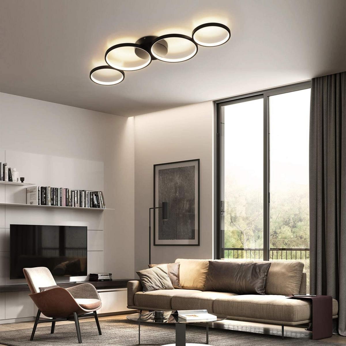 LED-DECKENLEUCHTE Hades 69/28/7cm - Weiß, Metall (69/28/7cm) - ZMH