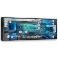 KUNSTDRUCK Blau 90/30 cm - Blau, Textil (90/30cm) - KUNSTLOFT