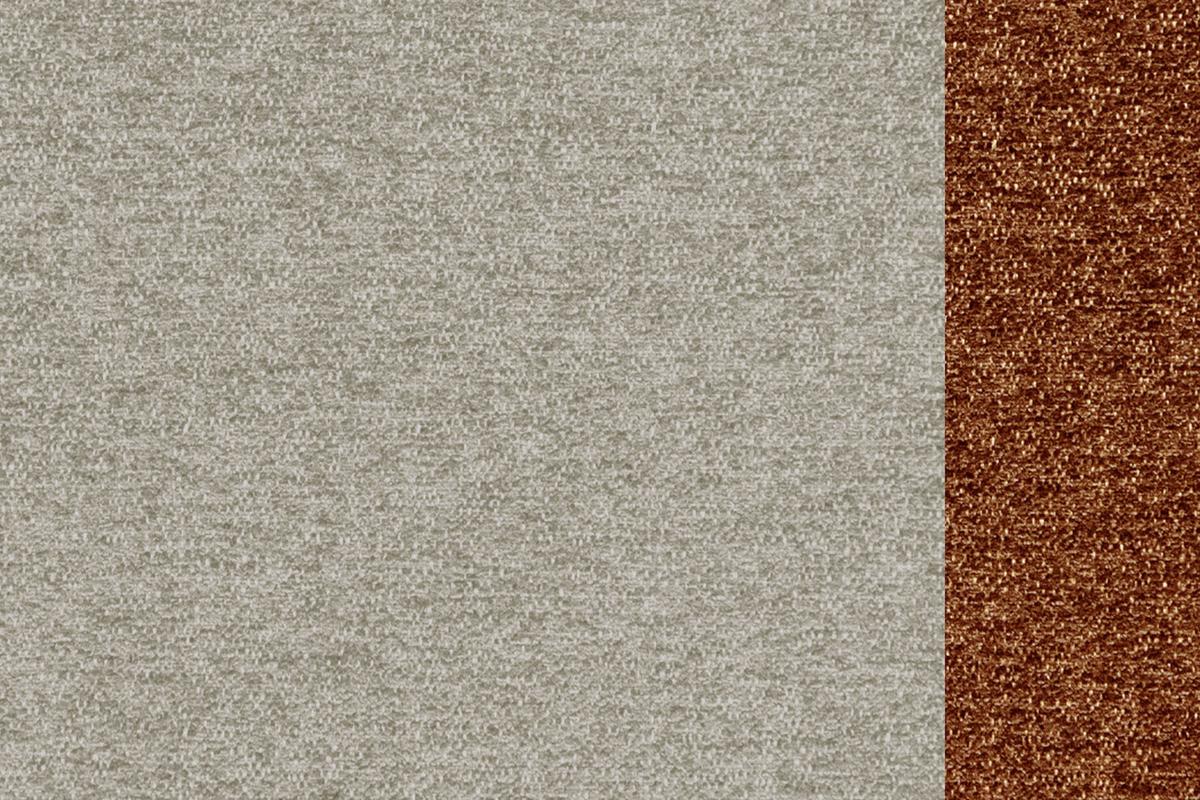 SOFA SALVINI 3-Sitzer, ecru - Ecru/Schwarz, Holzwerkstoff/Textil (176/88/99cm) - Wozimo