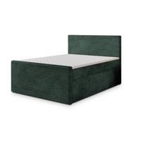 BOXBETT NOLEN 180x200 cm mit Matratze und Topper - Grün - Grün, Holz (180/200cm) - MASSENO