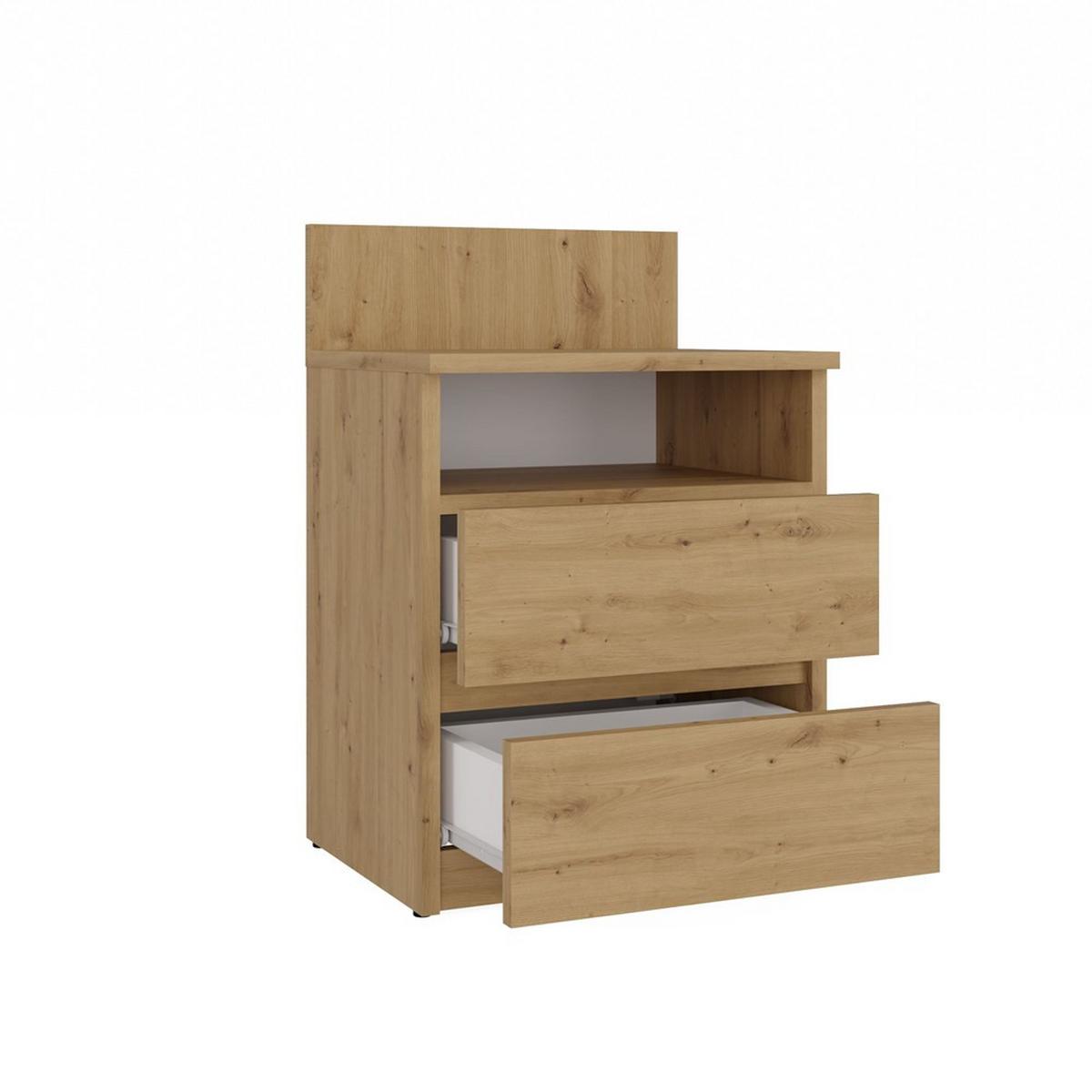 NACHTTISCH Artisan 40/59/32 - Eiche Artisan, Holzwerkstoff (40/59/32cm) - RAUMHIRSCH FURNITURE