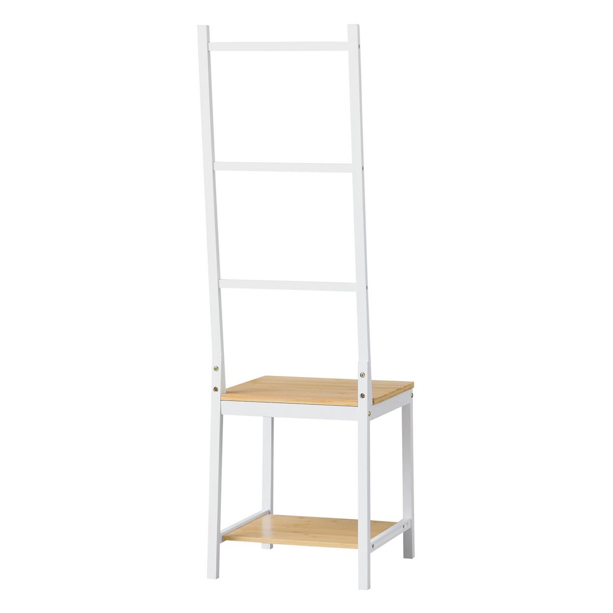 HERRENDIENER Juuka - Naturfarben/Weiß, Holz (40/133/42cm) - [en.casa]