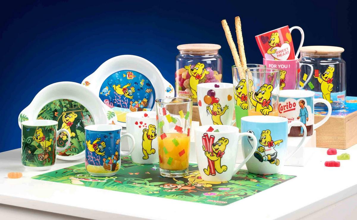 DOSE ALLOVER Haribo bunt ø 12 cm - Multicolor, Glas (12/13/12cm) - Ritzenhoff Breker