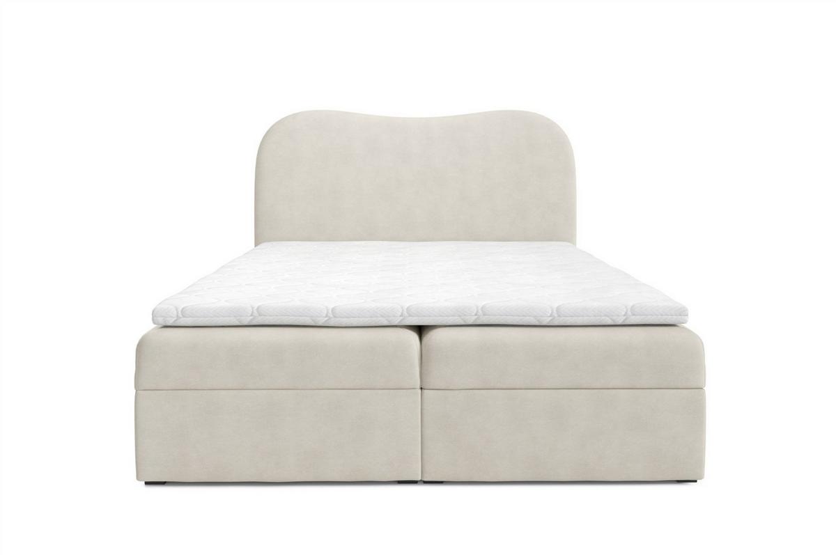 BOXBETT Darlin - Rosa, Holzwerkstoff/Textil (180/200cm) - Fun Möbel