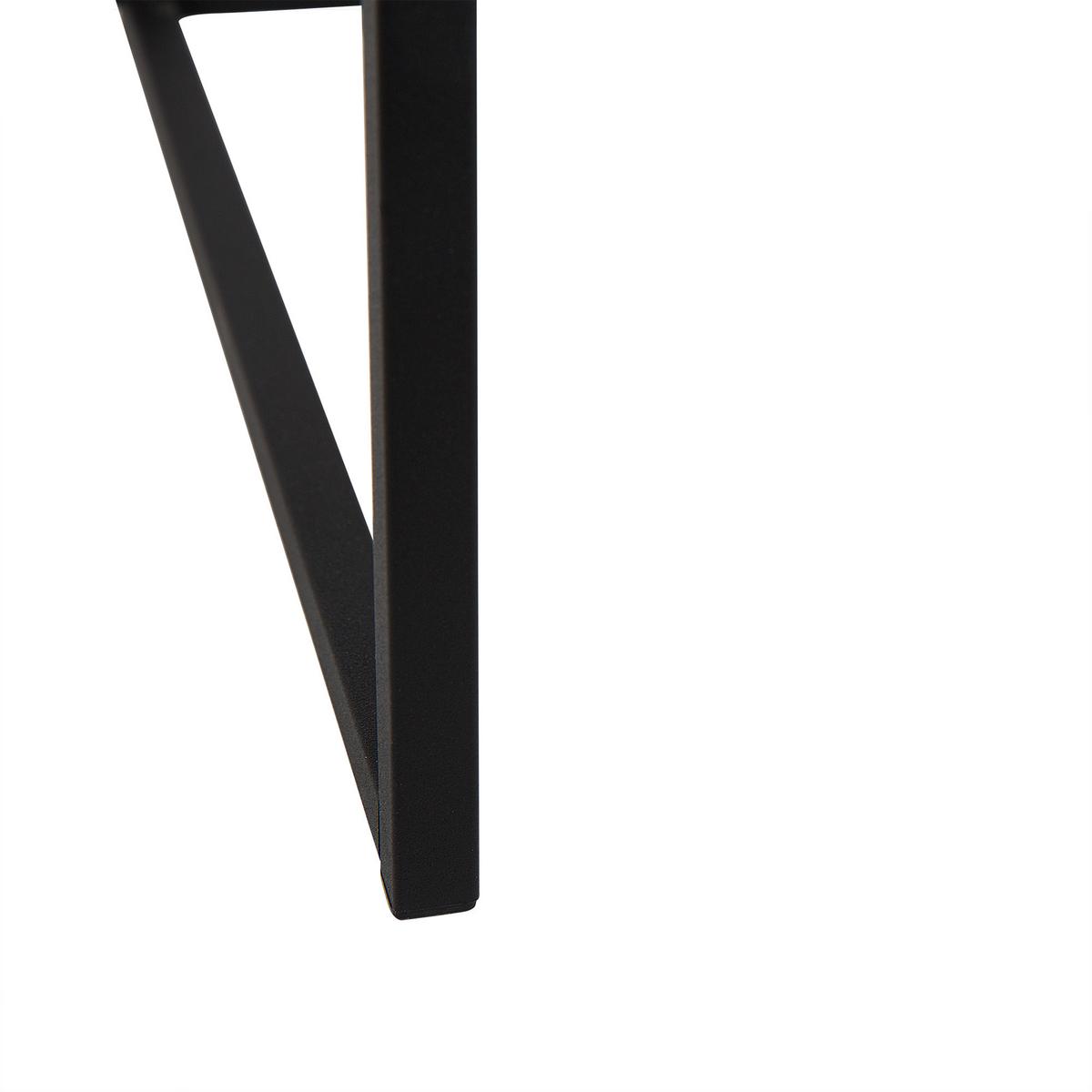 BEISTELLTISCH 2er-Set Quadratisch Holz, Schwarz Denny - Dunkelbraun, Holzwerkstoff (35/35/42cm) - Beliani