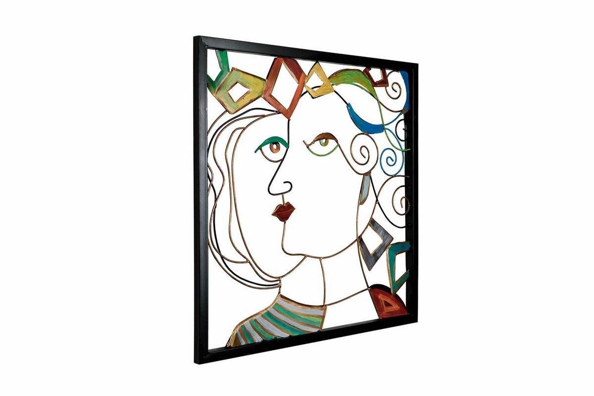 METALLBILD Bunt 60/60 cm - Multicolor, Metall (1.48/60cm) - KUNSTLOFT