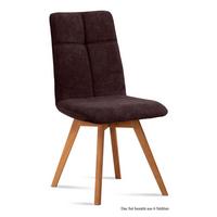ESSZIMMERSTUHL (6er-Set) Dimut 47x92x60 Eiche geölt/Espresso - Eichefarben/Dunkelbraun, Kunststoff (60/92/47cm) - 58aufmkessel