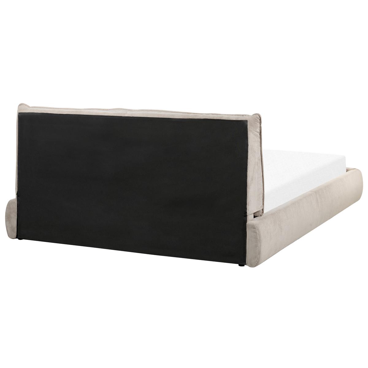 WASSERBETT 160x200 cm Beige Vinay - Taupe, Textil (160/200cm) - Beliani