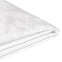 BETTRAHMENBEZUG Samtstoff 180/200 cm Weiß Fitou - Weiß, Textil (190/214cm) - Beliani