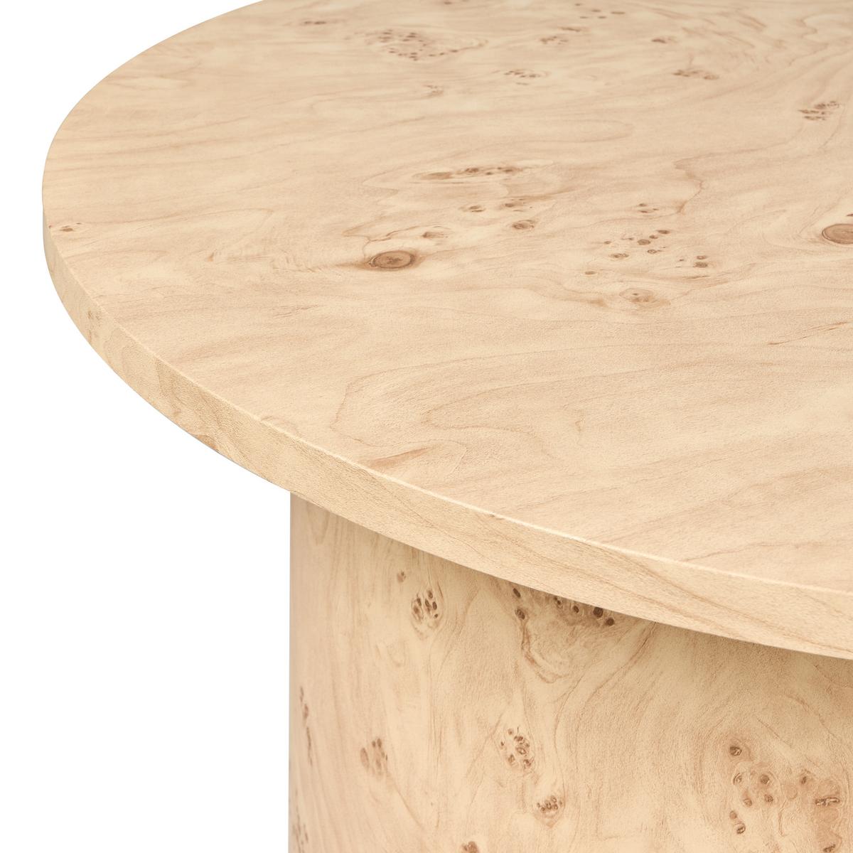 ESSTISCH Wurzelholz Optik 180 cm 90 cm Asbury - Braun, Holzwerkstoff (180/90/75cm) - Beliani
