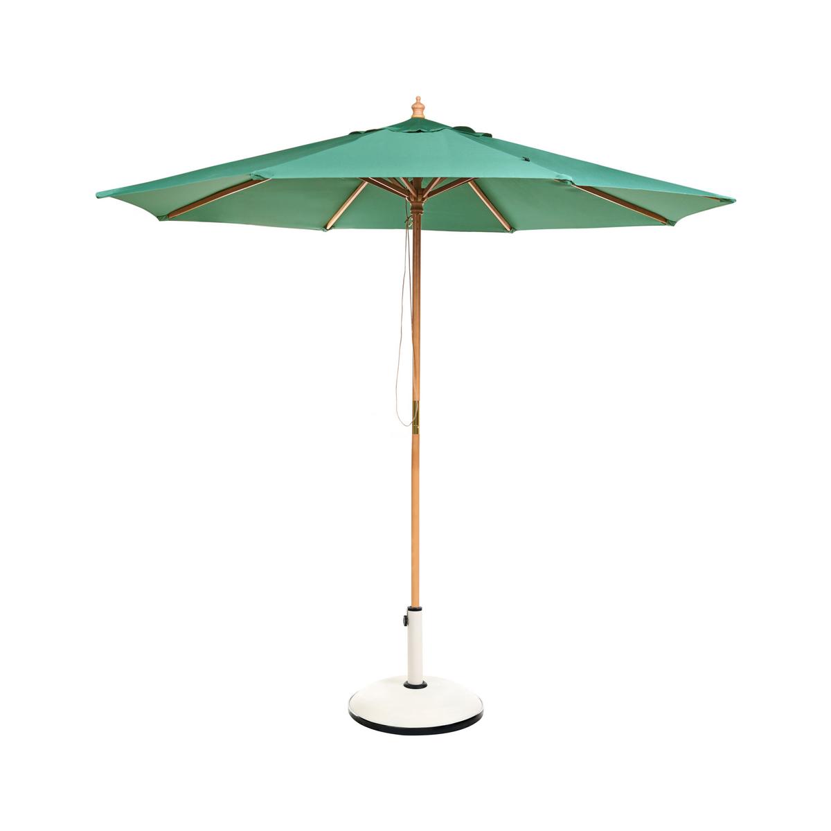 MARKTSCHIRM 270 cm Grün Toscana - Hellbraun/Braun, Holz (270/270cm) - Beliani
