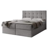 BOXBETT Luanda Boucle - H3 - Grau, Holzwerkstoff/Textil (160/200cm) - MIRJAN24