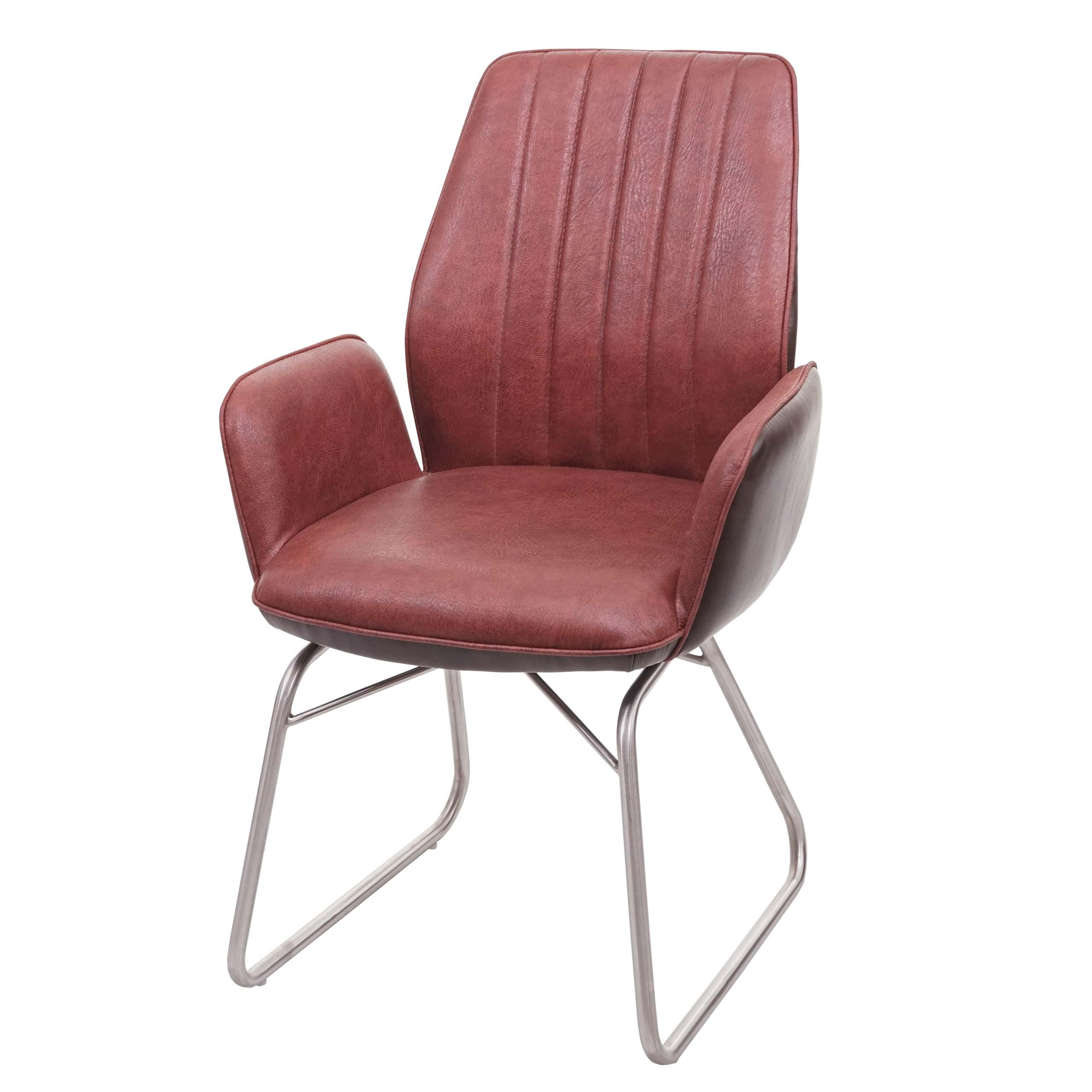 ESSZIMMERSTUHL Rotbraun - Rotbraun/Braun, Textil (62/90/56cm) - MCW