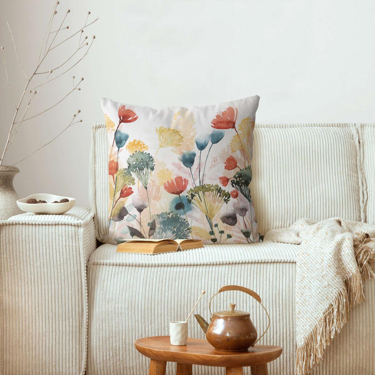 KISSENBEZUG Wildblumen im Sommer II 40/40 cm - Multicolor, Textil (40/40cm) - Bilderwelten