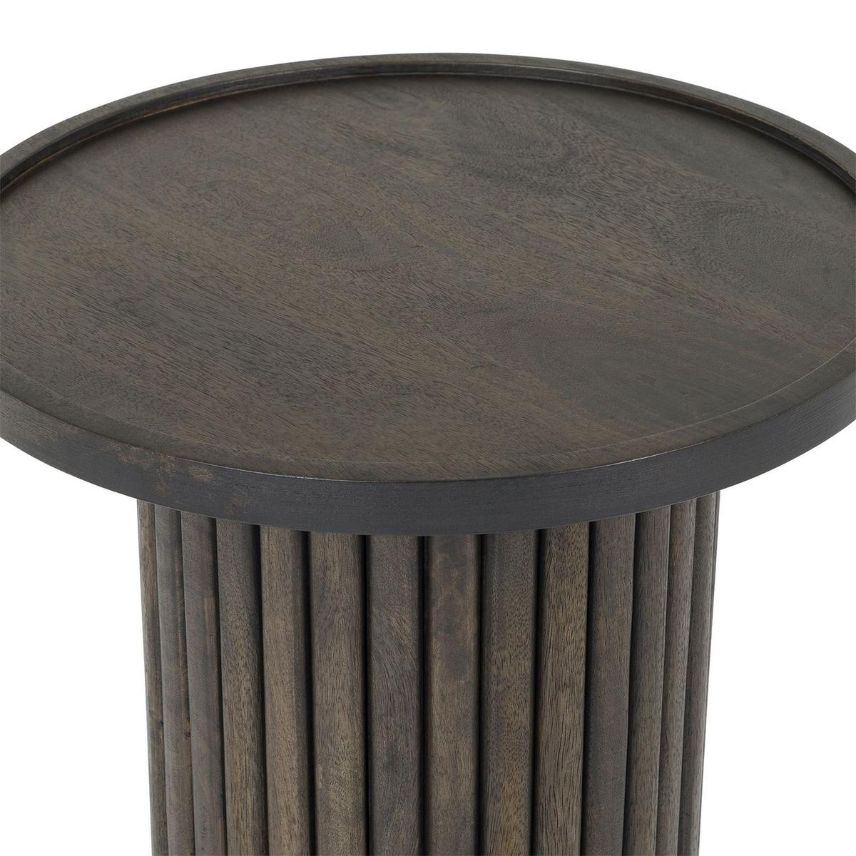 COUCHTISCH SARDA braun/weiß - Braun/Weiß, Holz/Naturmaterialen (46/46/53cm) - IDIMEX