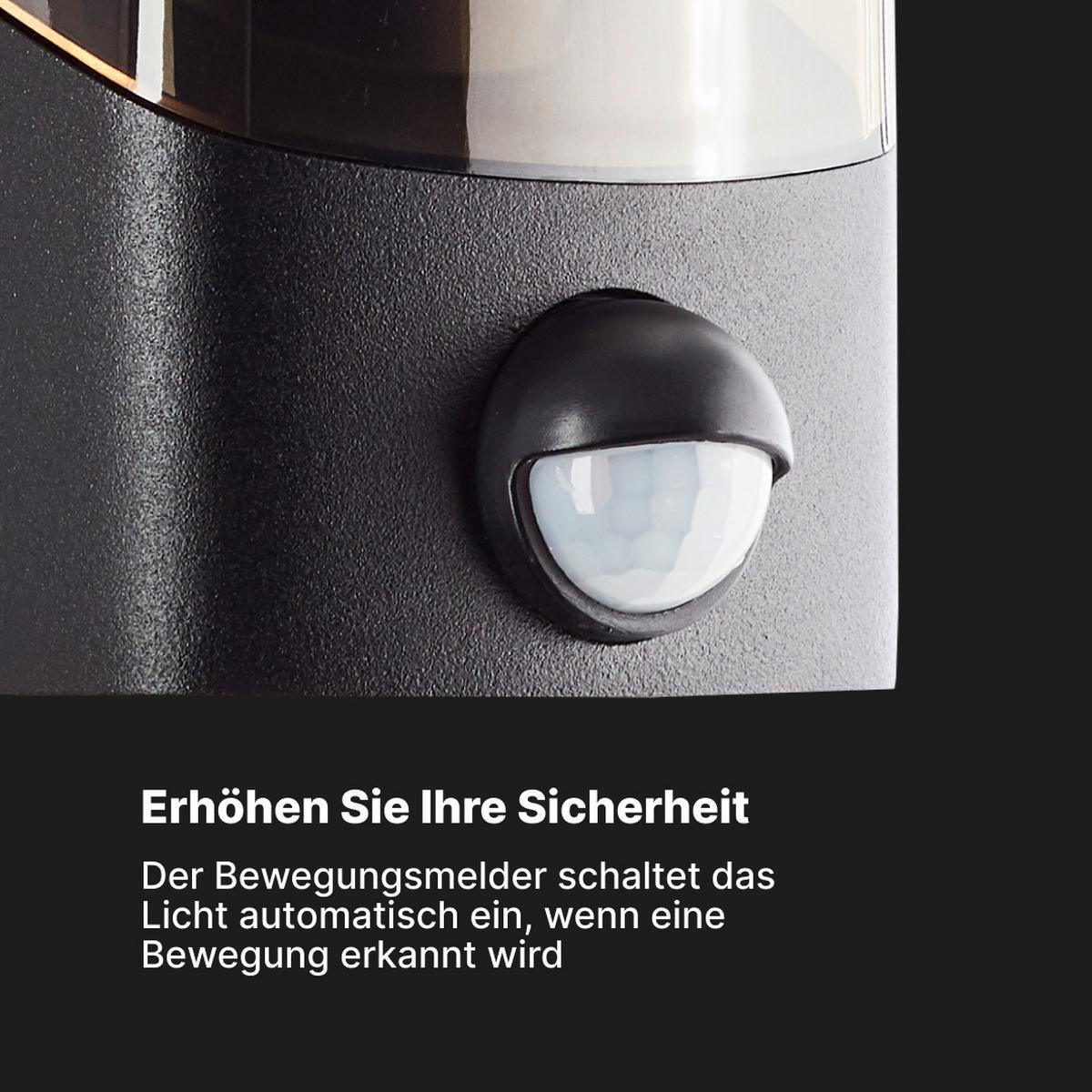 AUSSENWANDLEUCHTE Minou 44311/93 - Schwarz, Metall (9/20/13.5cm) - Brilliant