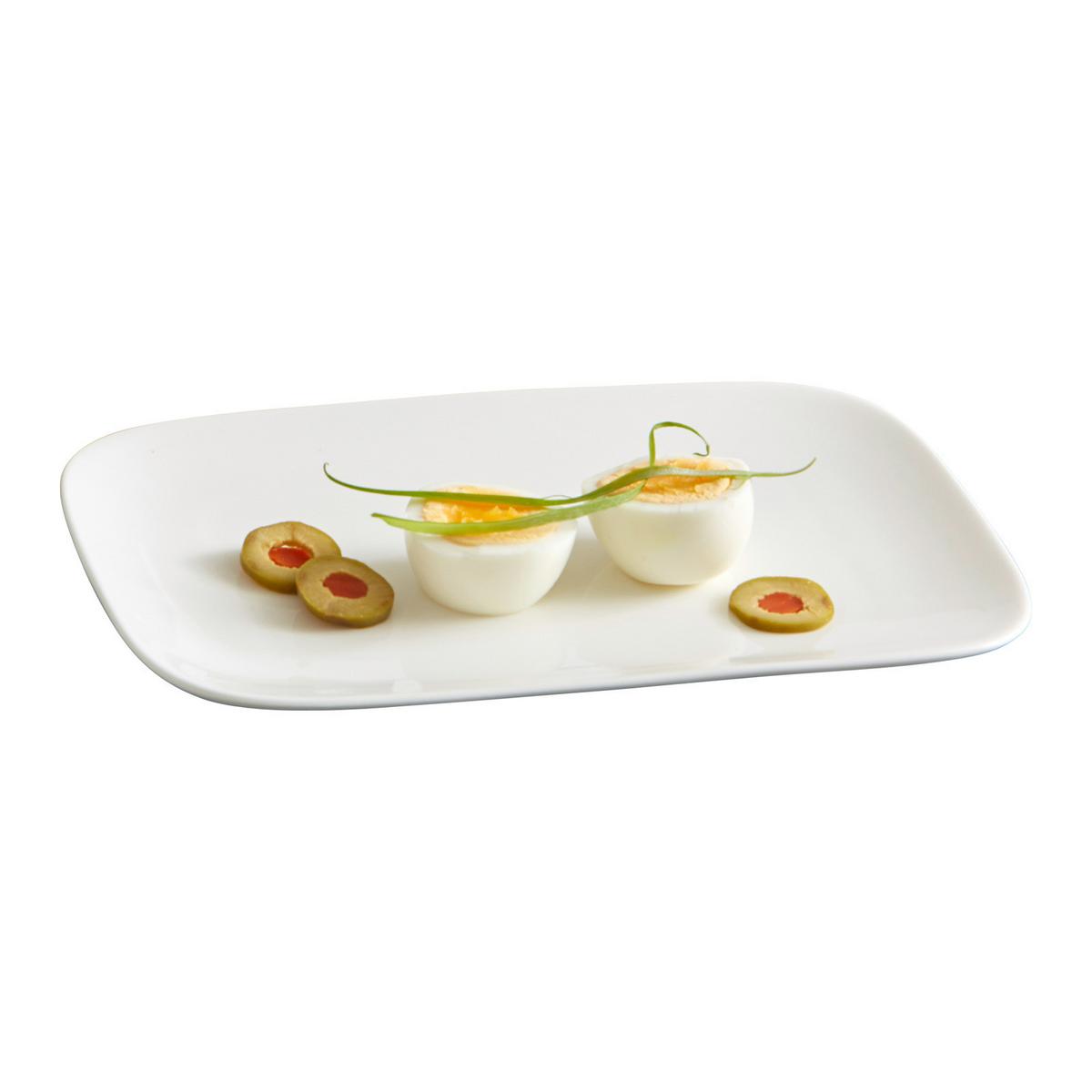 SERVIERPLATTEN Arena weiß 24 x 16 cm 3er Set - Weiß, Keramik (16/4/24cm) - Ritzenhoff Breker