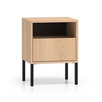 NACHTTISCH Paige Holz und Schwarz - Schwarz, Holzwerkstoff (40/53/34cm) - Petits-meubles