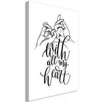KUNSTDRUCK Schwarz-Weiß 40/60 cm - Schwarz, Textil (40/60cm) - KUNSTLOFT
