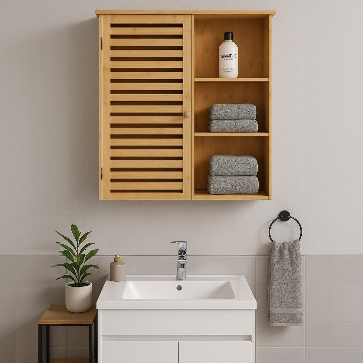 HÄNGESCHRANK Braun - Braun, Holz (50/60/19cm) - MCW