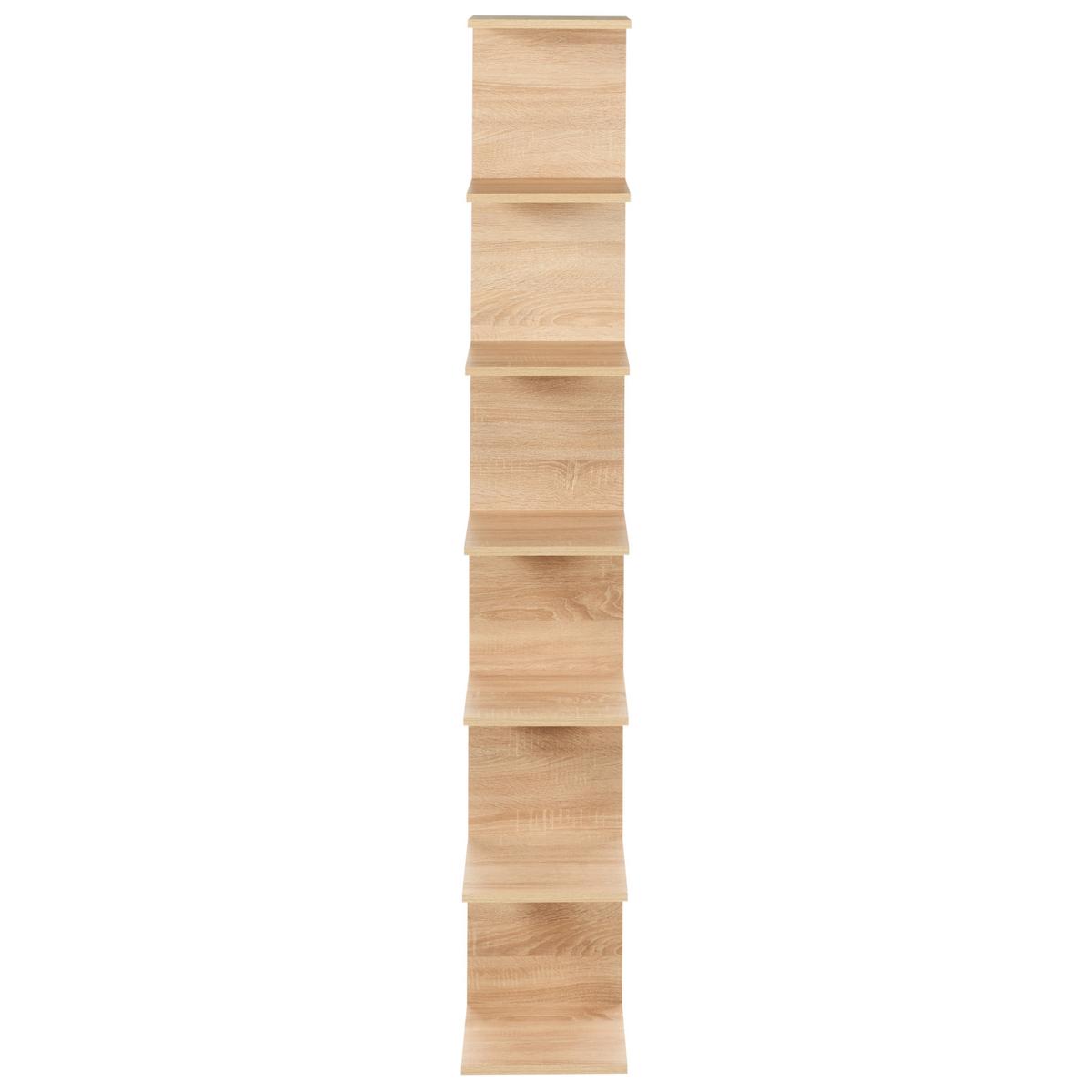 WANDREGAL 190 cm Hellbraun Eston - Braun, Holzwerkstoff (30/190/28cm) - Beliani