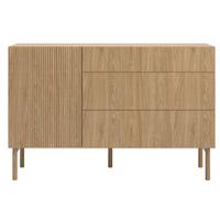 SIDEBOARD Nolie Eichenholzoptik mit 3 Schubladen 140 cm - Eichefarben, Holz/Holzwerkstoff (140/90.6/38cm) - Selsey