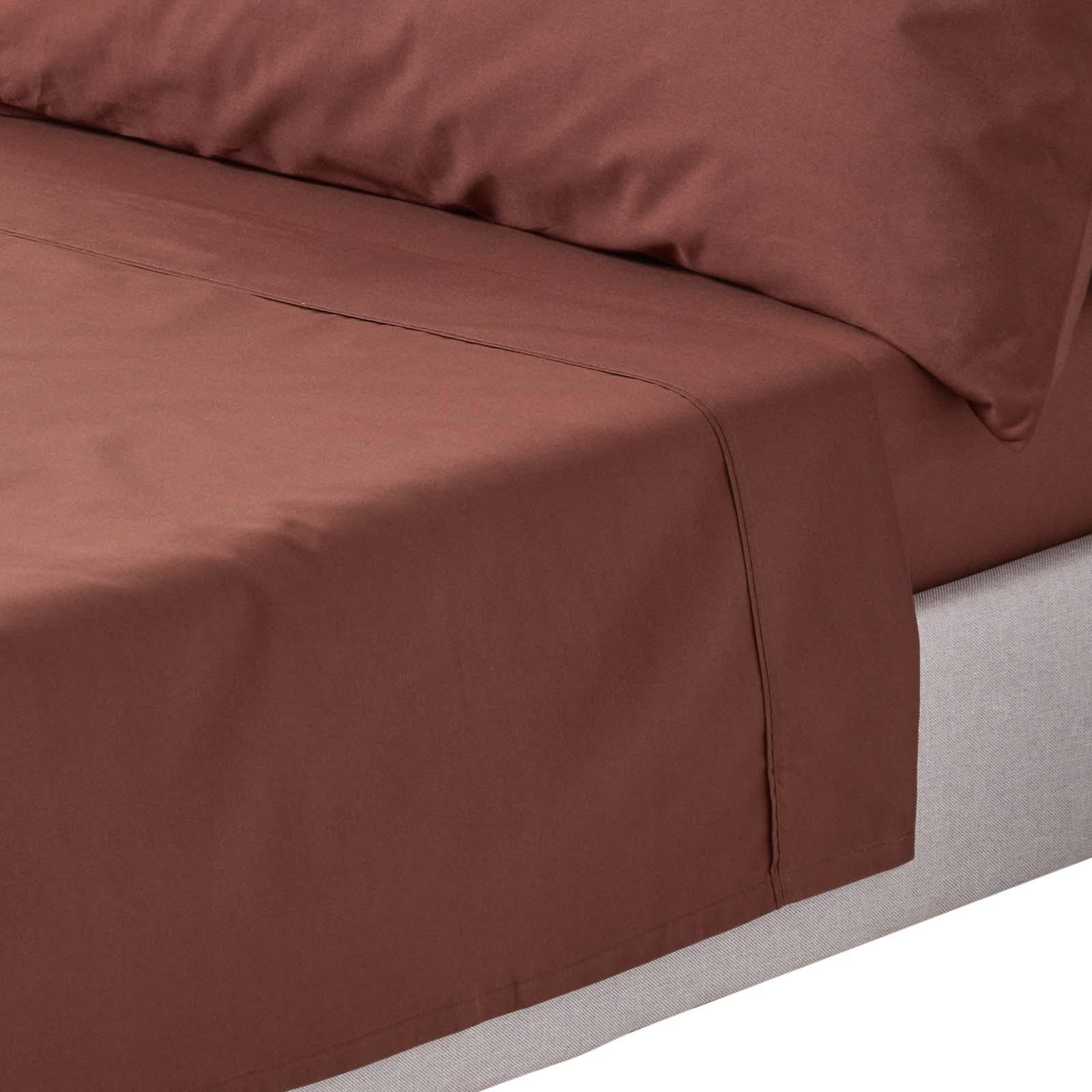 BETTLAKEN ohne Gummizug, Ägyptische Baumwolle, Fadendichte 200 - Braun, Textil (240/300cm) - Homescapes