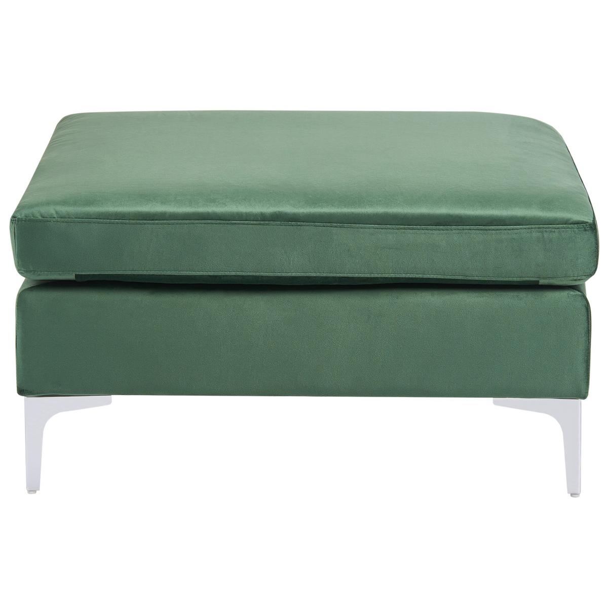 OTTOMANE Evja 85/85/48 cm - Grün, Textil (85/48/85cm) - Beliani