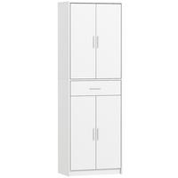 KÜCHENSCHRANK Spanplatte MDF Weiß - Weiß, Holz (35/180/60cm) - HOMCOM