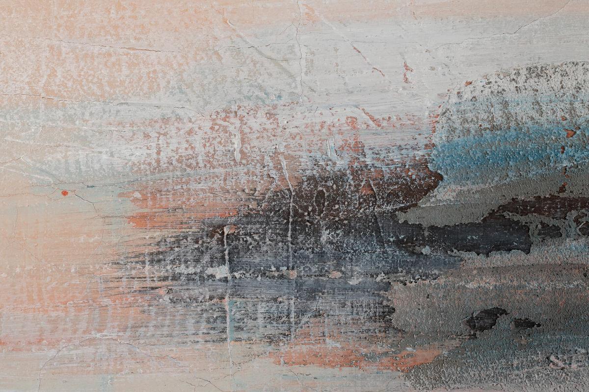 ACRYLBILD HANDGEMALT 120/60 cm - Beige/Grau, Holz/Textil (120/60cm) - KUNSTLOFT