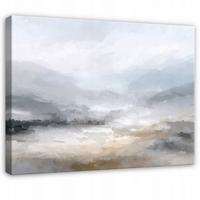 LEINWANDBILD Abstrakt Aquarell Grau 100x70 cm - Multicolor, Holzwerkstoff (100/70cm) - Wallarena