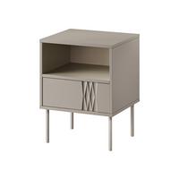 NACHTTISCH-SET Tresse (2 Stück) - Beige, Holzwerkstoff/Metall (44/54/40cm) - MIRJAN24