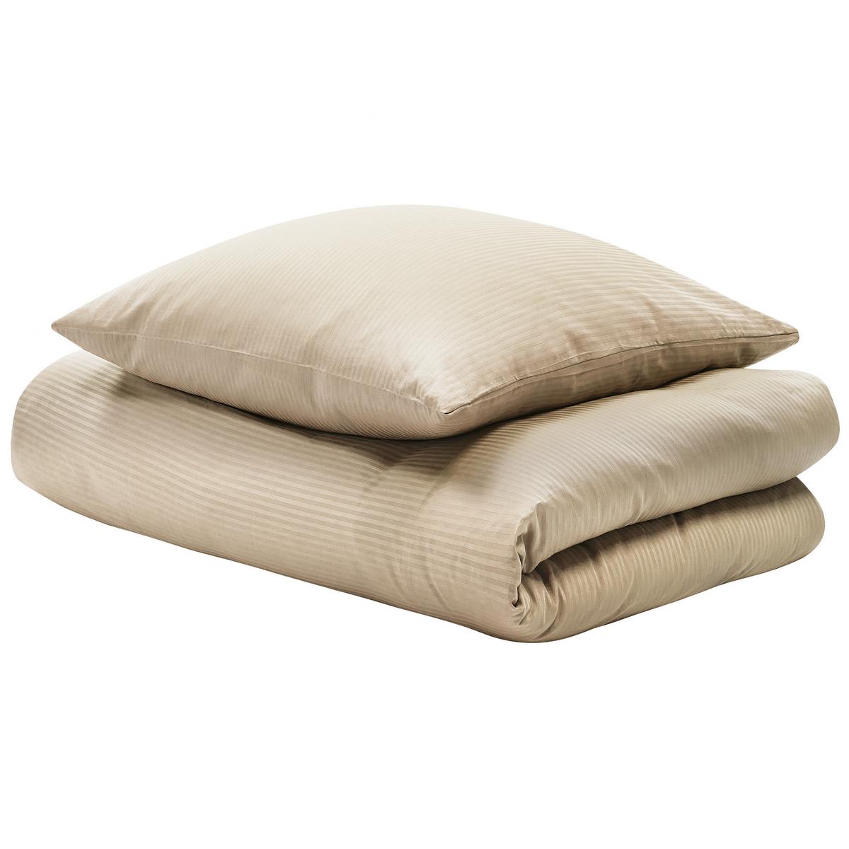 BETTWÄSCHE SET Avondale 155x220 cm - Beige, Textil (155/220cm) - Beliani