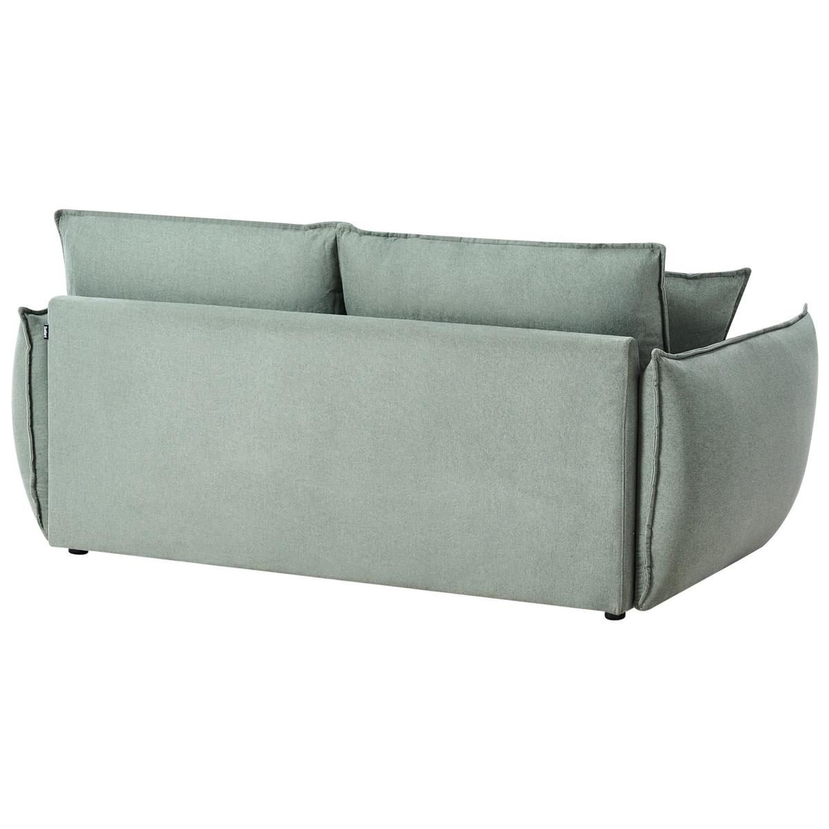 3-SITZER-SOFA Stoff Hellgrün Kunes - Hellgrün, Textil (190/82/92cm) - Beliani