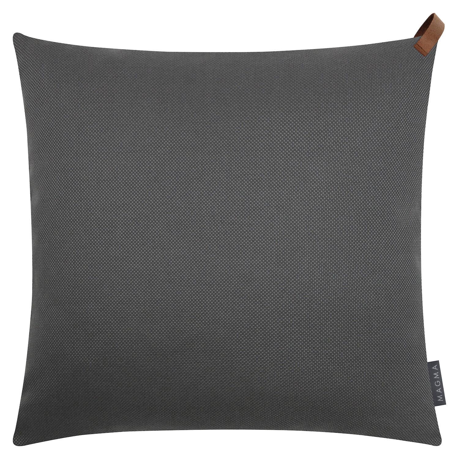 KISSENBEZUG Outdoor Das Sonnenplätzchen - Anthrazit, Kunststoff (50/1cm) - Mokebo
