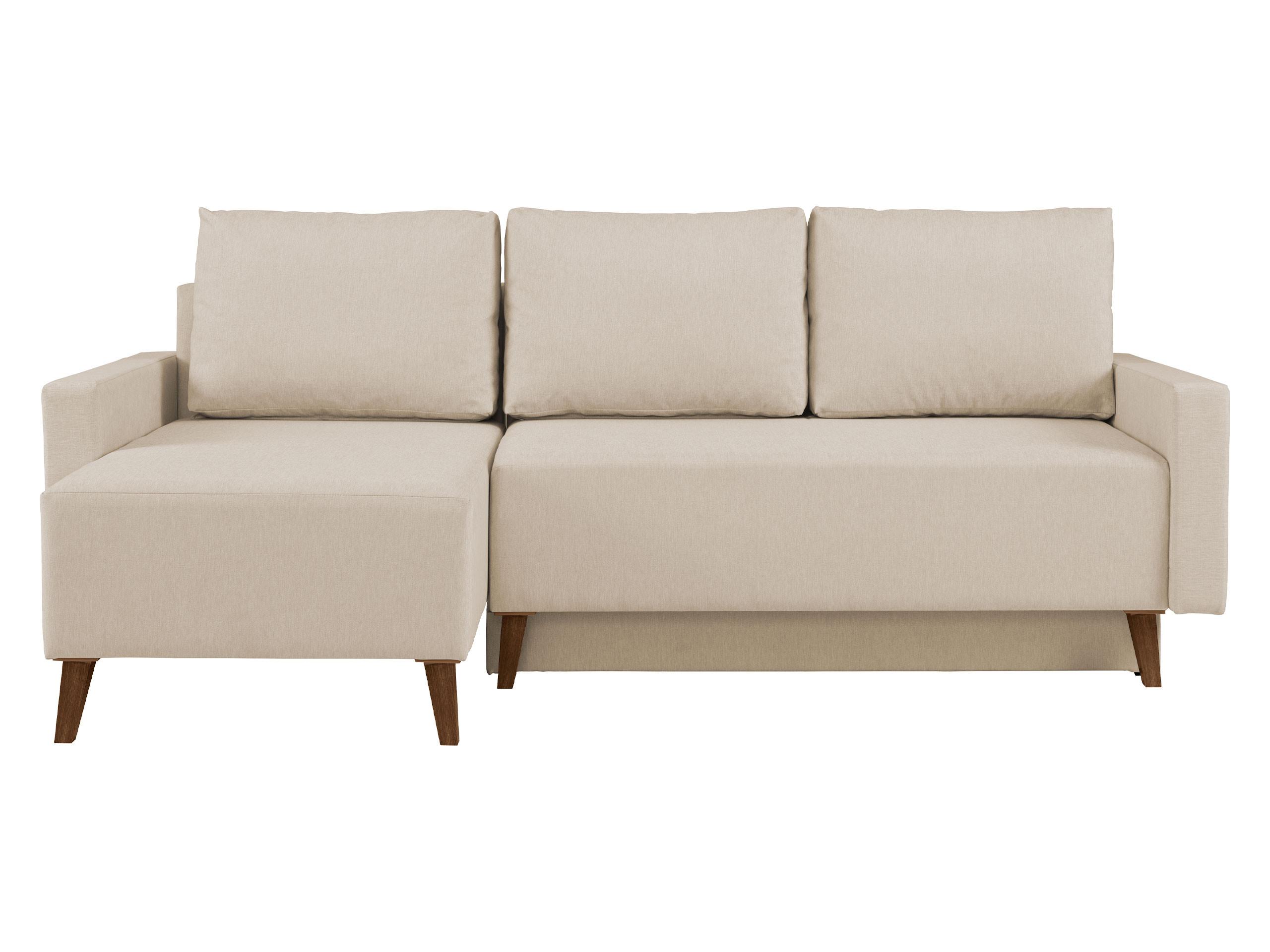 ECKSCHLAFSOFA Oviedo - Naturfarben, Holz/Kunststoff (225/140cm) - MIRJAN24