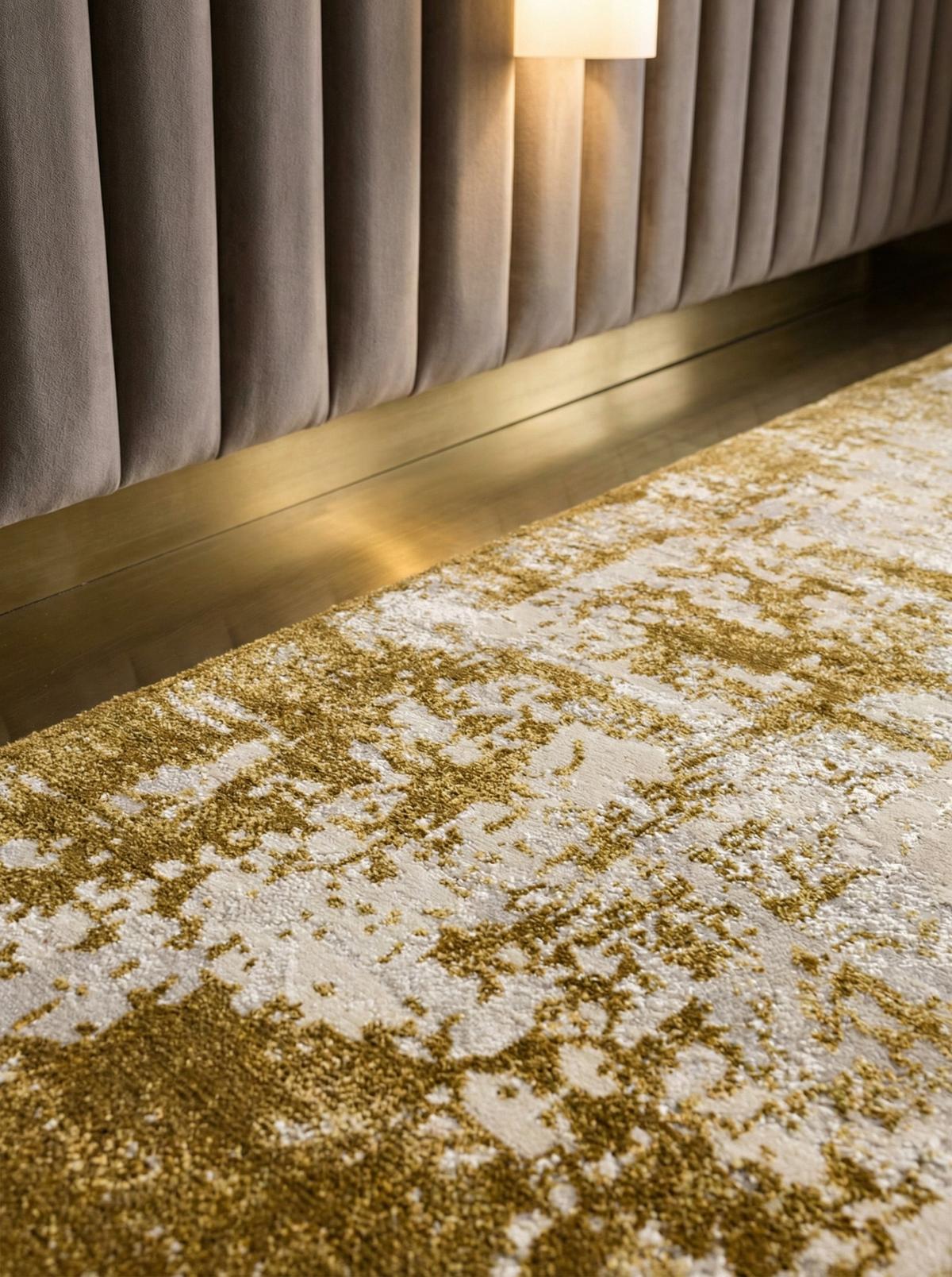 TEPPICH TIBER-Rieti, abstrakt, Senfgelb, 120 x 170 cm - Gelb, Textil (170/120cm) - KADIMA DESIGN