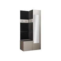 GARDEROBEN-SET Orion XXV - Kaschmir/Anthrazit, Holzwerkstoff/Kunststoff (82/186/46cm) - MIRJAN24