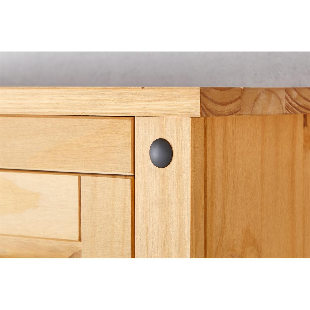 MEXIKO MÖBEL SCHUHSCHRANK TEQUILA - Kieferfarben, Holz (73/177/26cm) - IDIMEX
