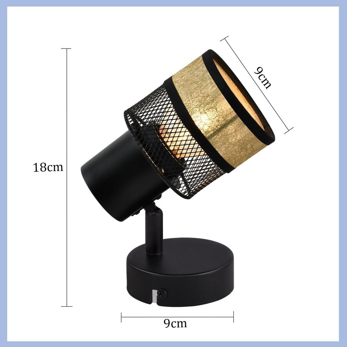 DECKENLEUCHTE Rhythmus 1-flammig 9/15/18 cm - Schwarz, Metall (9/15/18cm) - Nettlife