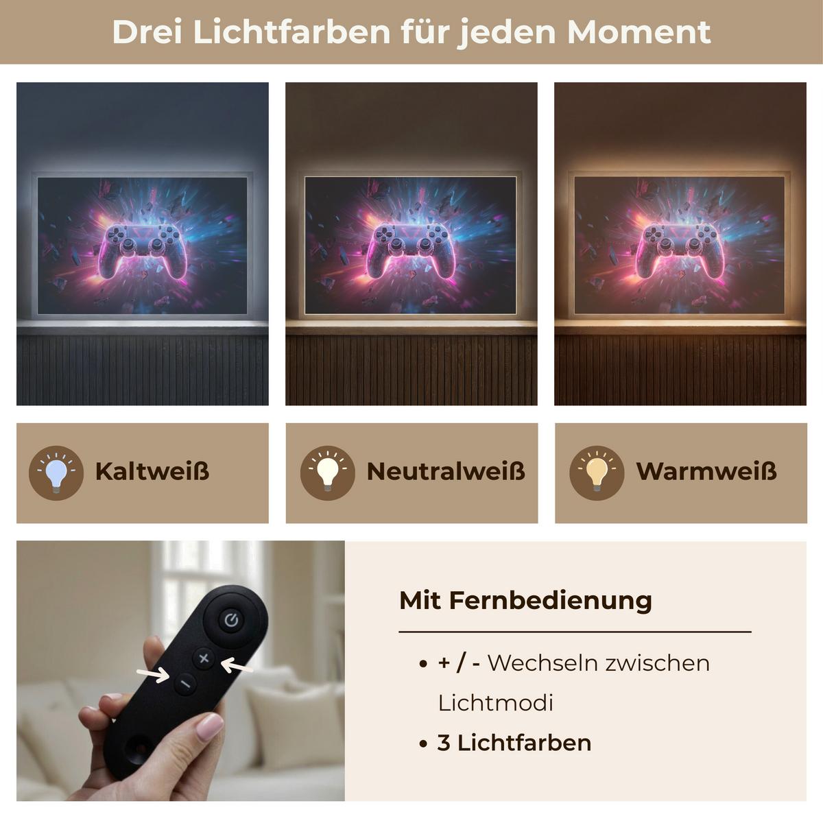 NACHTTISCHLAMPE MIT AKKU Controller - Neon - Explosion - Abstrakt 60x40 cm - Violett, Holzwerkstoff (8/60/40cm) - OnlyWow